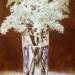 White Lilac in a Crystal Vase